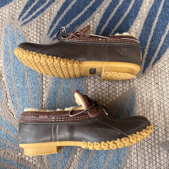 Bean Boots by LL Bean Women’s Shearling Lined Gumshoe Boots Made USA Size 10 - Picture 3 of 8
